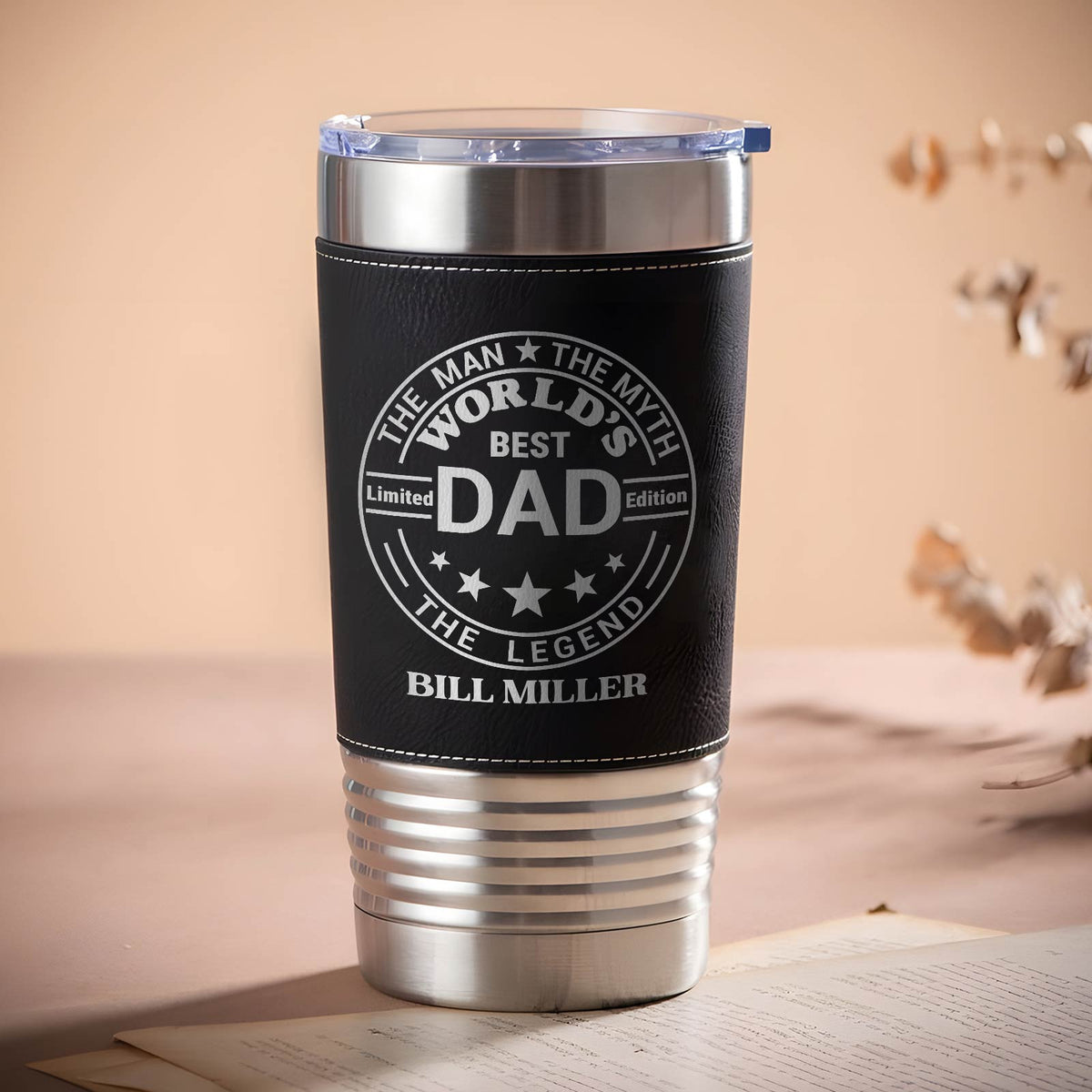 Dad - The Man The Myth The Legend - Personalized Stainless Steel Tumbler
