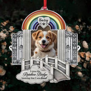 Pet Lover - Pet Memorial Rainbow Bridge - Personalized Acrylic Slider Card