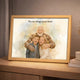 Personalized Wooden Light Up Photo Frame – In Memory of Grandpa, LED Frame