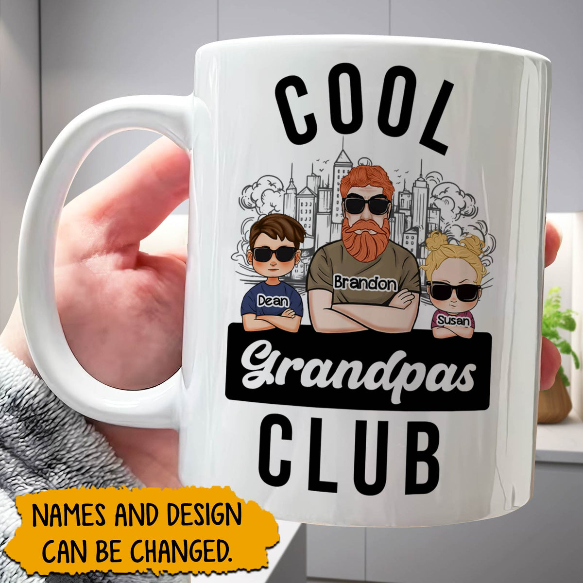 Family - Cool Grandpas Club - Personalized Mug