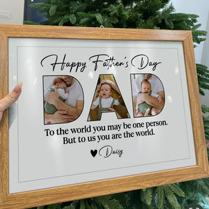 Father - Upload Photo Happy Father's Day - Personalized Poster