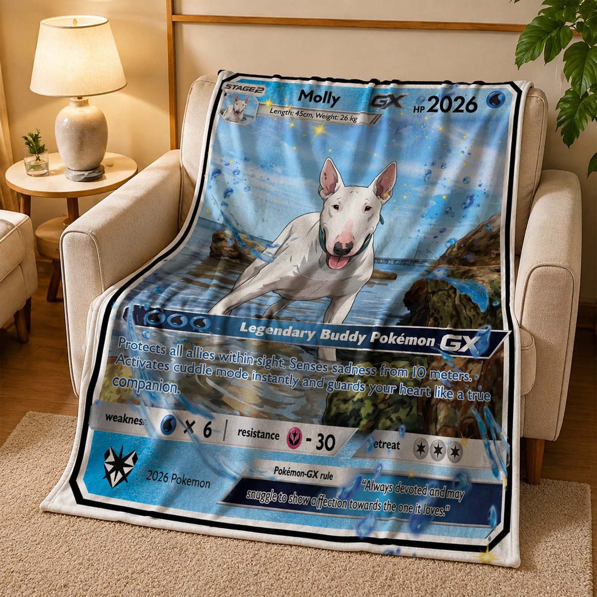 Pokemon Blanket, Personalized Pokemon Gift, Custom Name Blanket for Kids, Boys & Girls, Pokemon Fan Gift