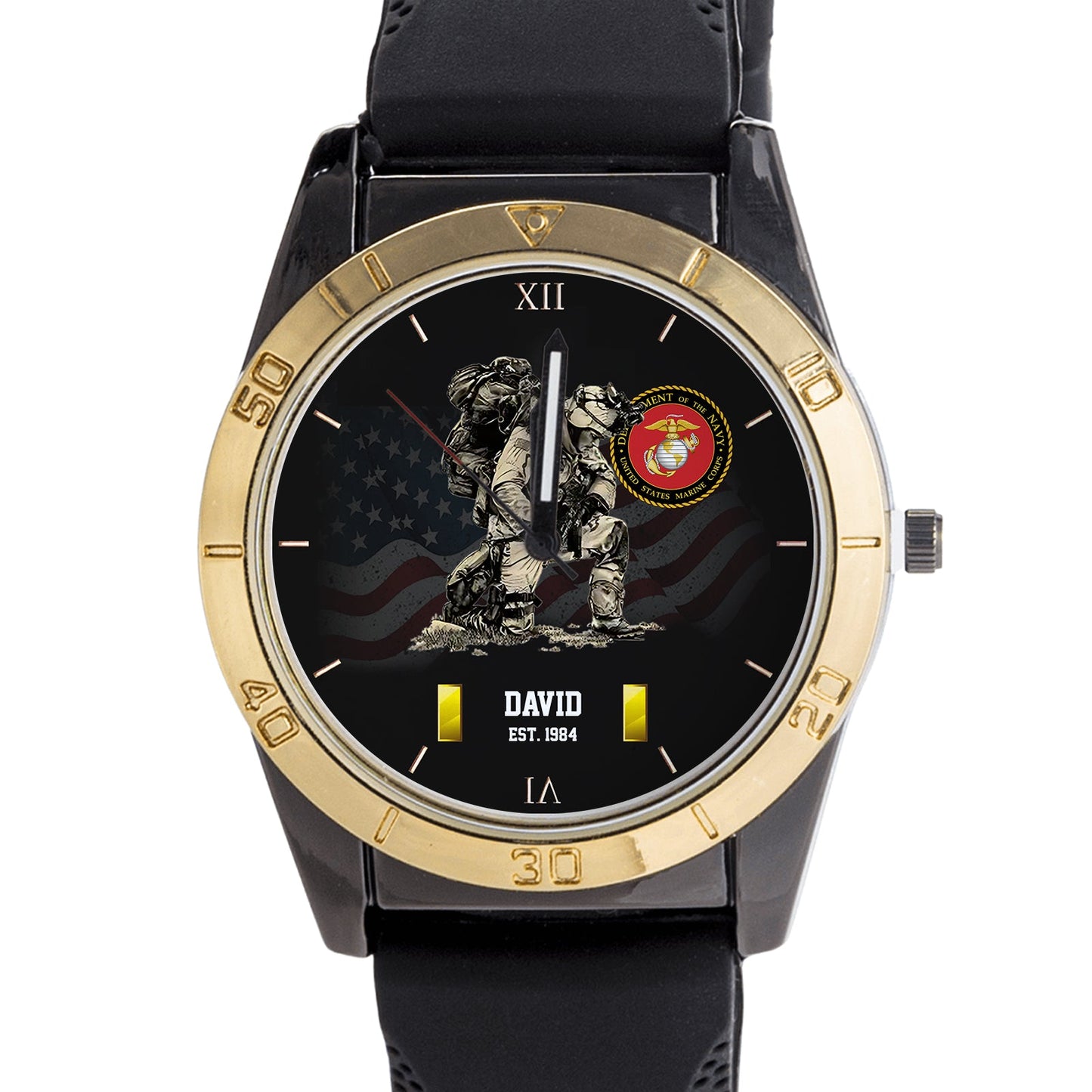 Personalized Military Art Watch - The Perfect Gift for Veterans