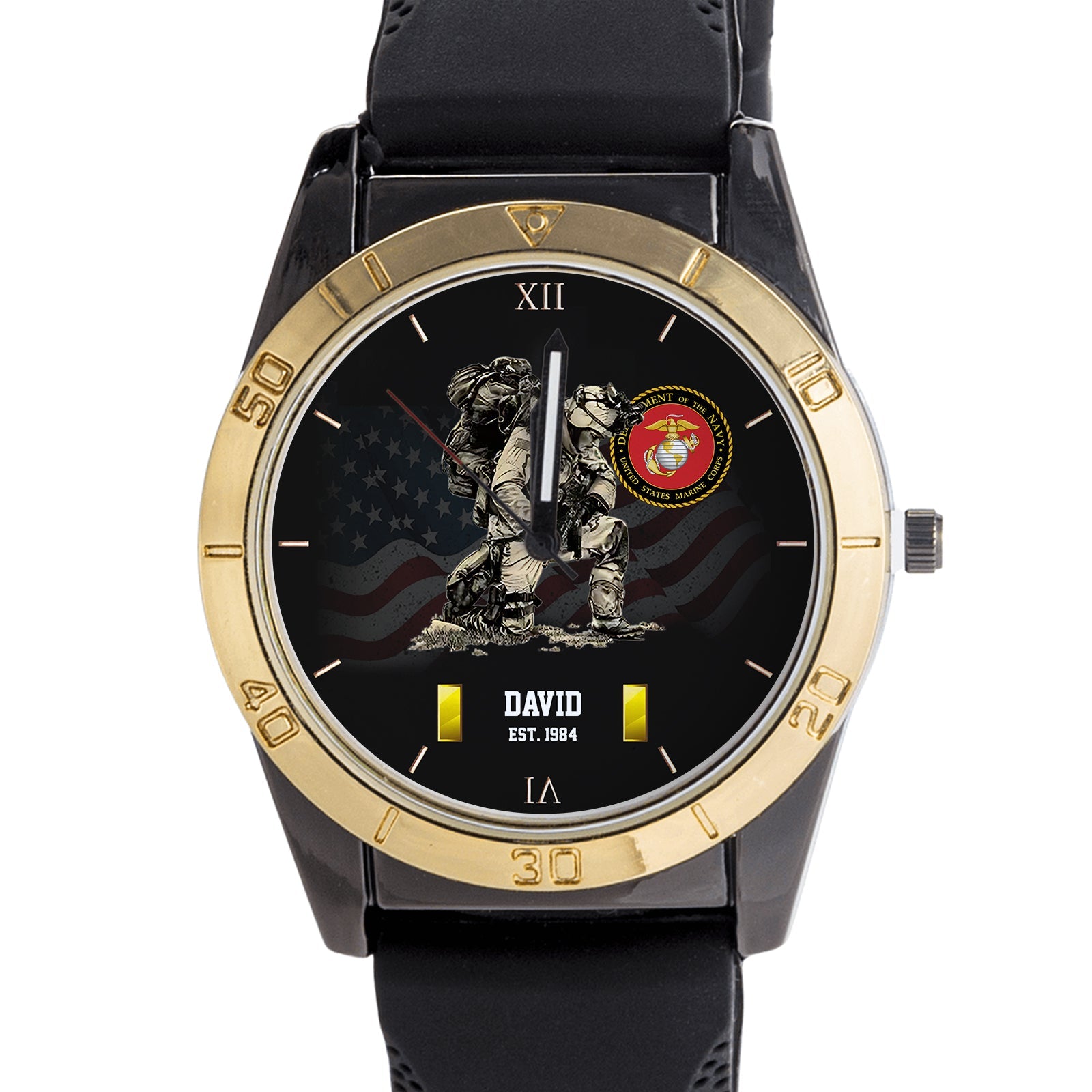 Personalized Military Art Watch - The Perfect Gift for Veterans