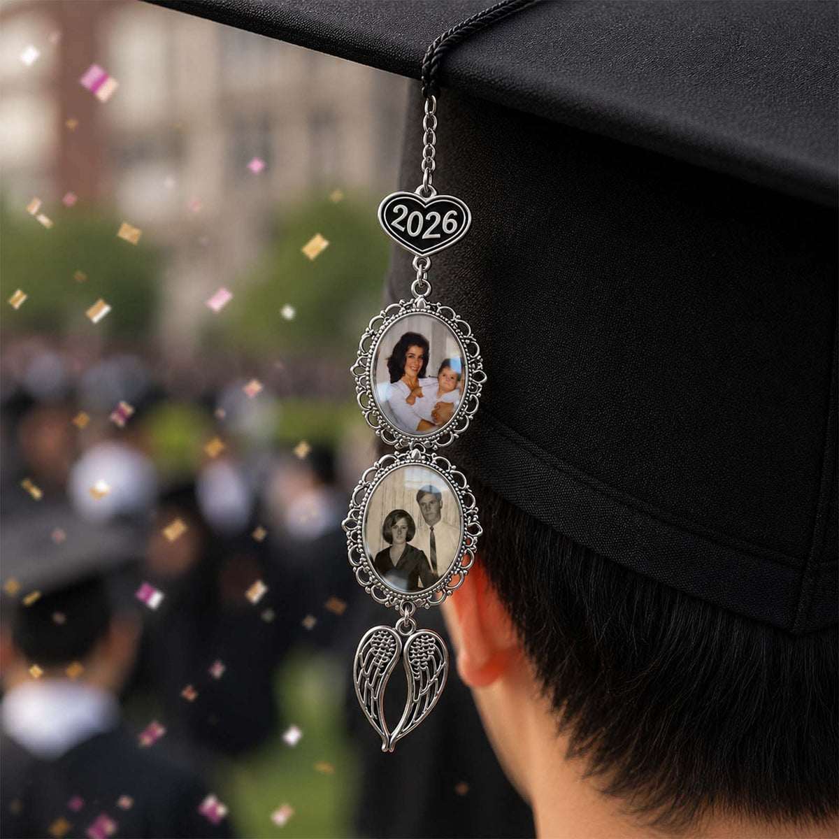 Graduation Pendant - Personalized Photo Necklace,  Custom Graduation Keepsake, Graduate Gift