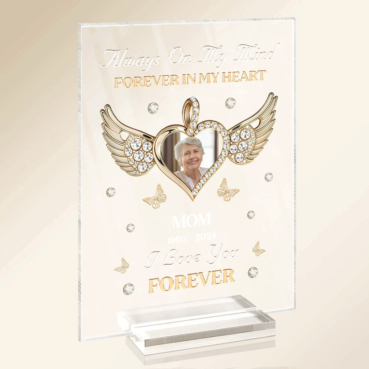 Family - Your Heart Stopped But My Love For You Did Not - Personalized Acrylic Plaque