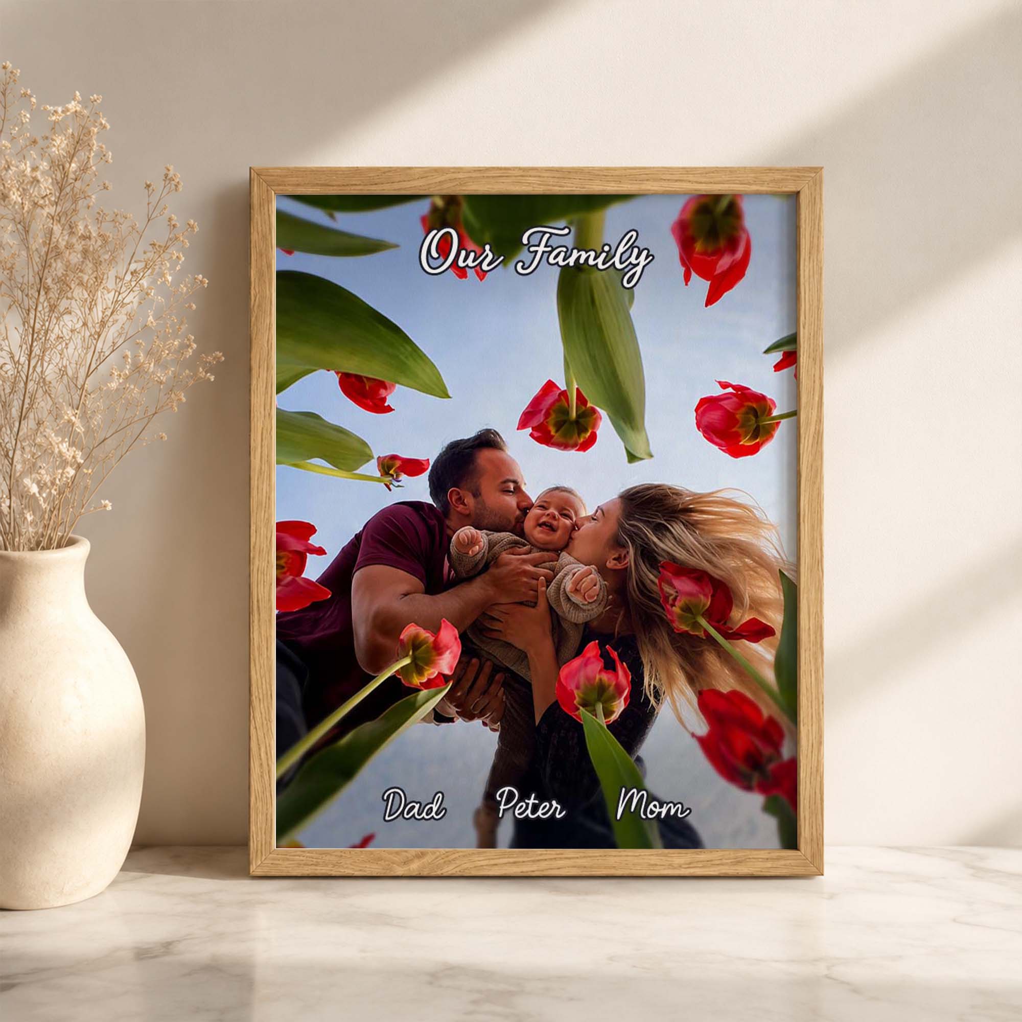 Personalized Heart Frame – Custom Photo Gift for Family, Couples & Parents