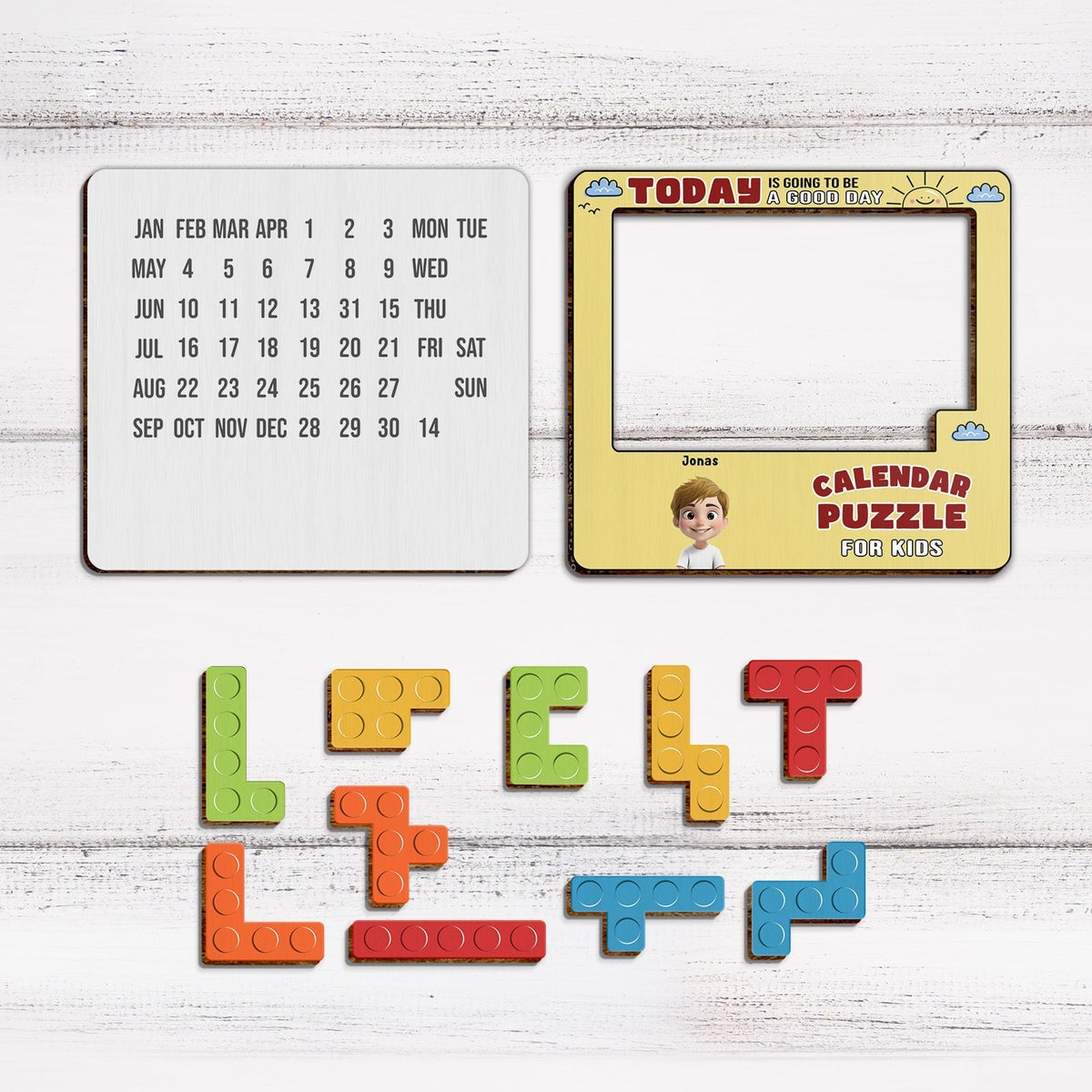 Family - Today Is Going To Be A Good Day - Personalized Sliding Puzzle Calendar