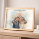 Personalized Wooden Light Up Photo Frame – In Memory of Grandpa, LED Frame