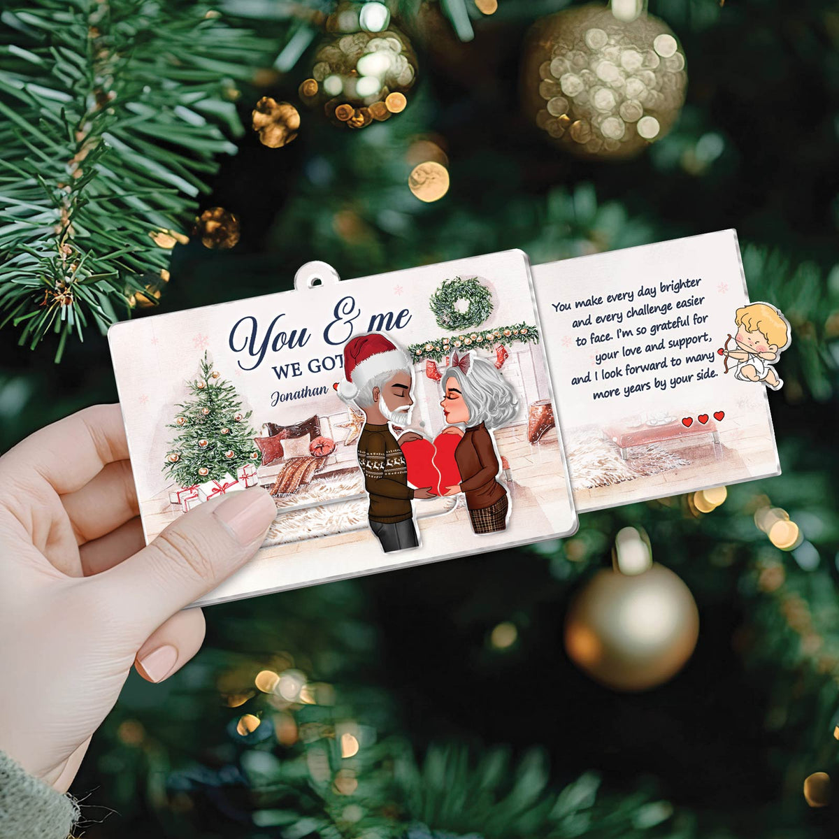 Couple - You & Me We Got This - Personalized Acrylic Slider Card