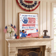 My First 4th of July Baby Handprint Frame - America 250 Keepsake, Patriotic Nursery Decor Gift