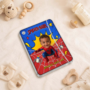 Personalized Spider-Baby Hidden Photo Keychain II – Custom Baby Picture Reveal Gift