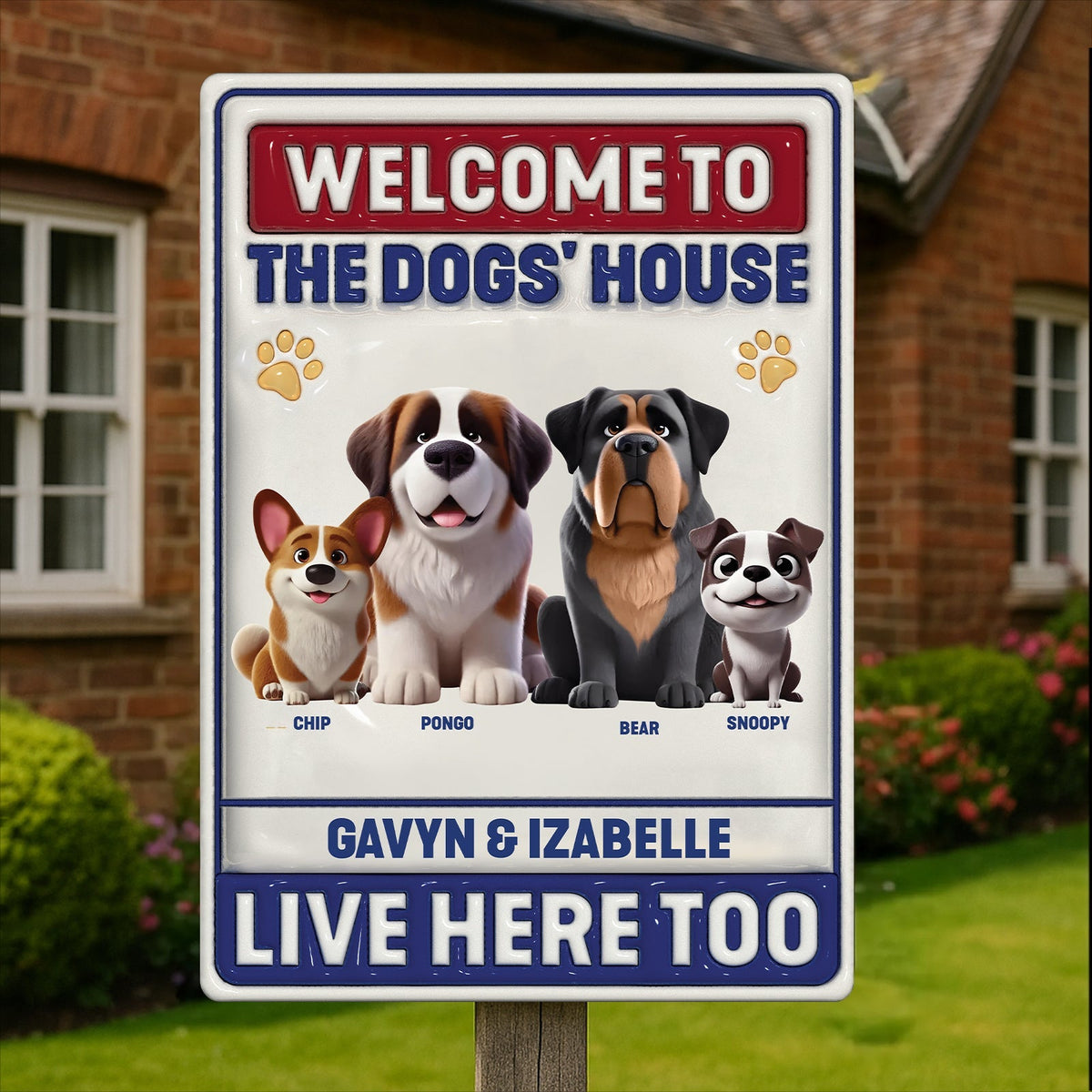 Pet Lovers - Welcome To - Personalized Metal Sign