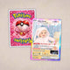 Personalized Baby Acrylic Card – Custom Baby Milestone Card & Keepsake