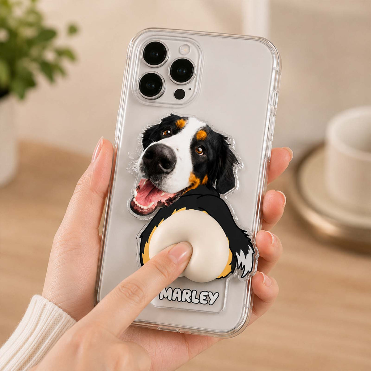 Personalized Pet Face Squishy Butt Fridge Magnet – Custom Dog & Cat Acrylic Funny Gift for Pet Lovers
