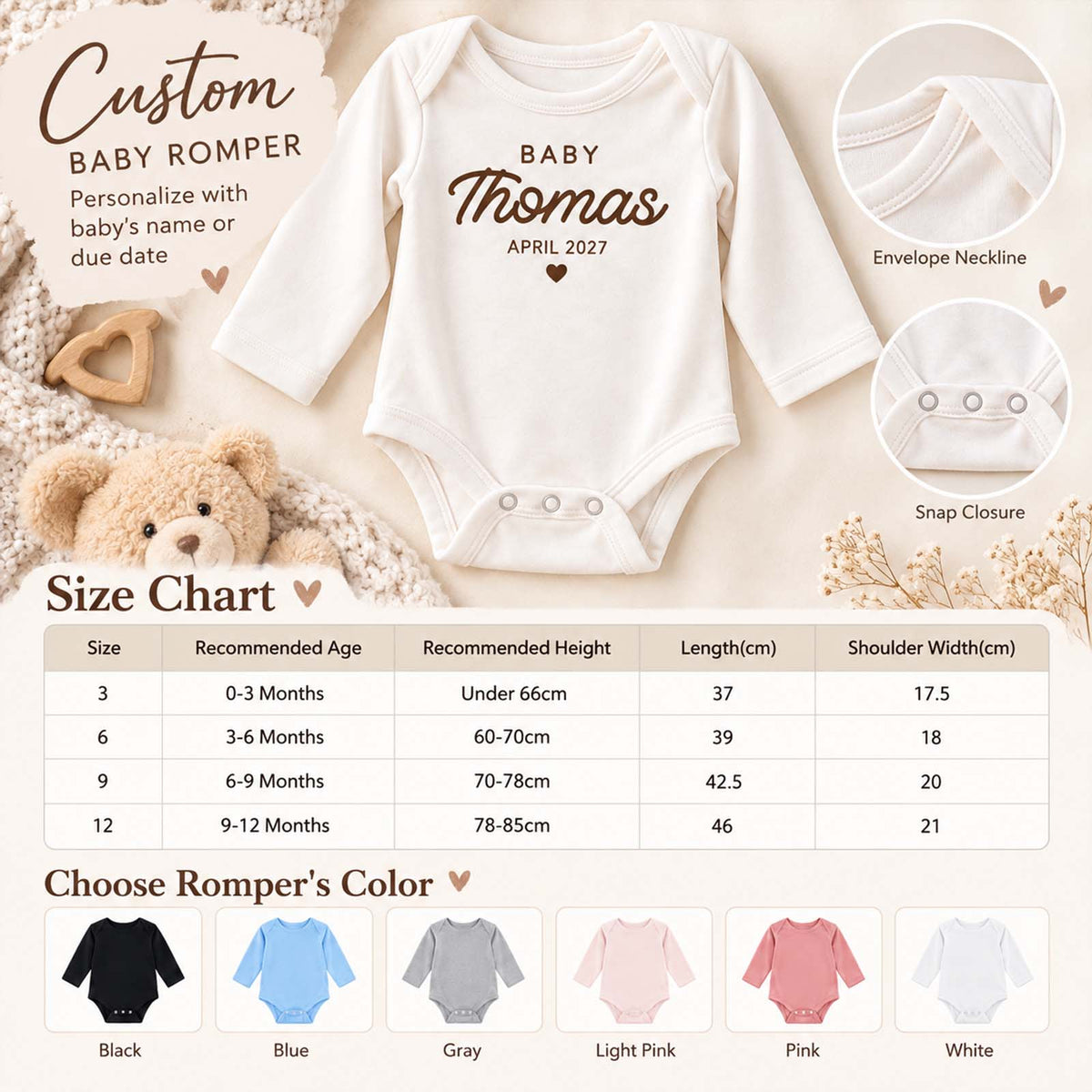 Personalized Baby Shower Gift Set, Custom Baby Bodysuit, Blanket & Mom Dad Hats