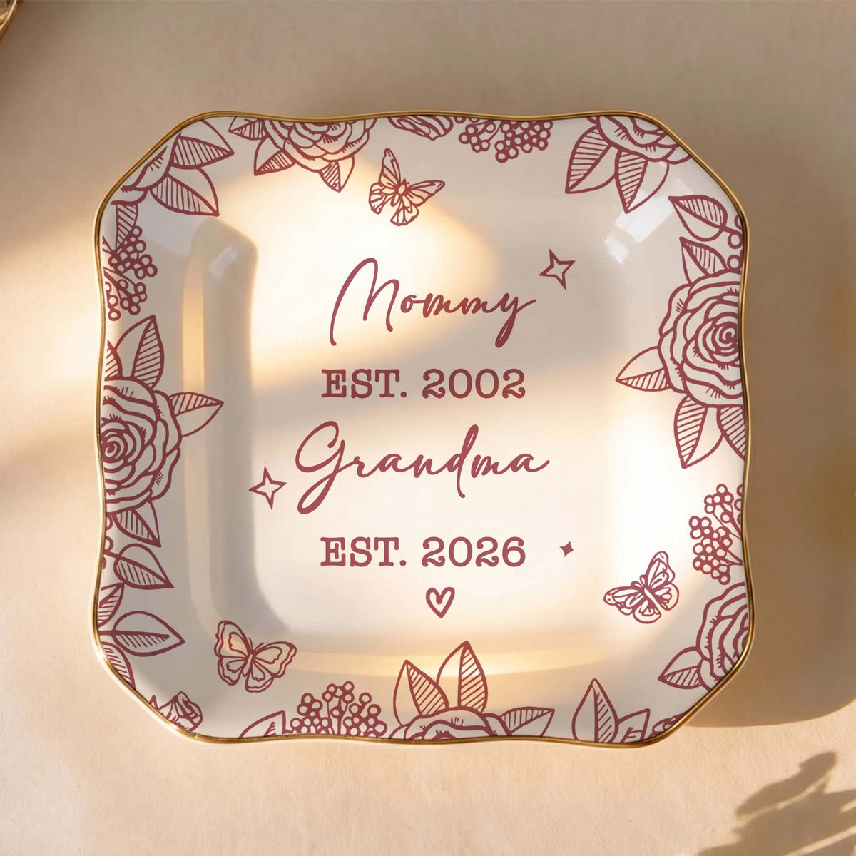 Personalized Grandma Ring Dish – A Timeless Celebration of Family