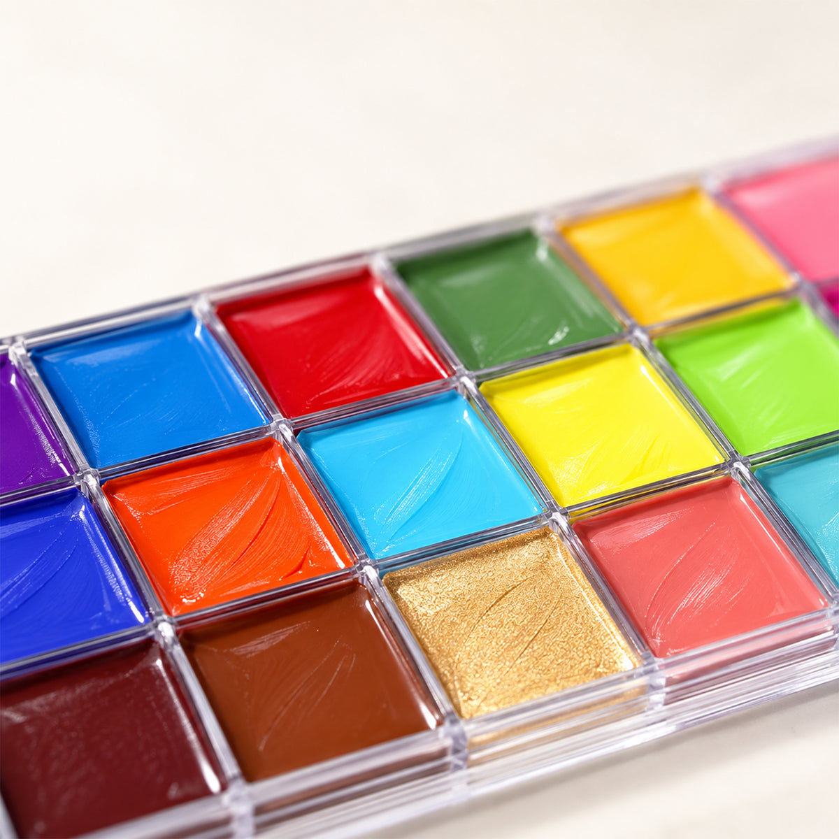 20 Colors Professional Face and Body Oil Paint Set - Washable Body Painting Makeup Palette with Brushes for Halloween, Cosplay, Party & Kids