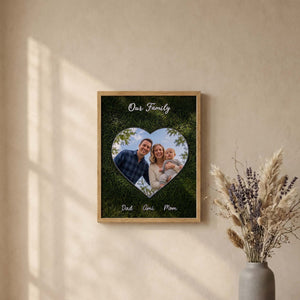 Personalized Heart Frame – Custom Photo Gift for Family, Couples & Parents
