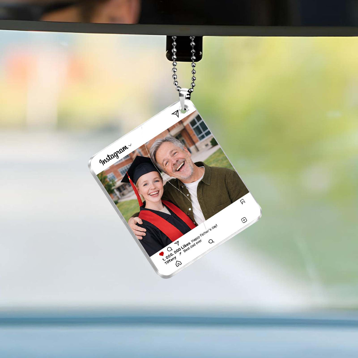 Personalized Hidden Slider Keychain – Custom Family Photo Reveal Gift