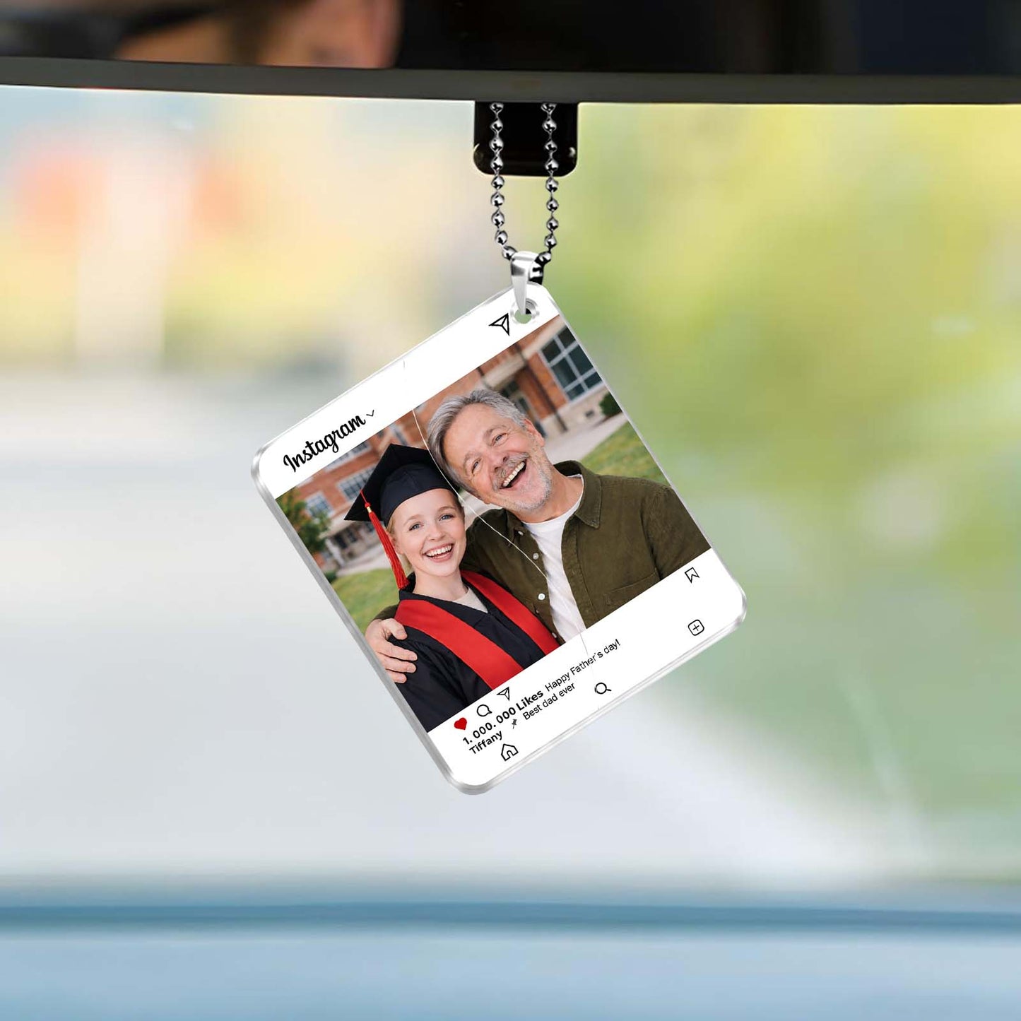 Personalized Hidden Slider Keychain – Custom Family Photo Reveal Gift