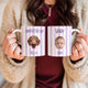 Custom Striped Pet Mug – Personalized Pet & Baby Photo Mug, Family Coffee Mug Gift