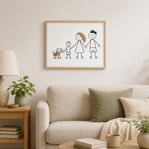 Personalized Pet Hair Keepsake Frame – Custom Family Portrait with Real Pet Fur, Unique Gift for Dog & Cat Lovers