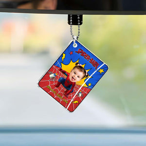 Personalized Spider-Baby Hidden Photo Keychain II – Custom Baby Picture Reveal Gift