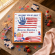 My First 4th of July Baby Handprint Frame - America 250 Keepsake, Patriotic Nursery Decor Gift