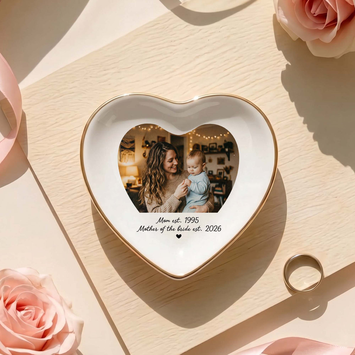 Personalized Photo Ring Dish – A Timeless Celebration of Love
