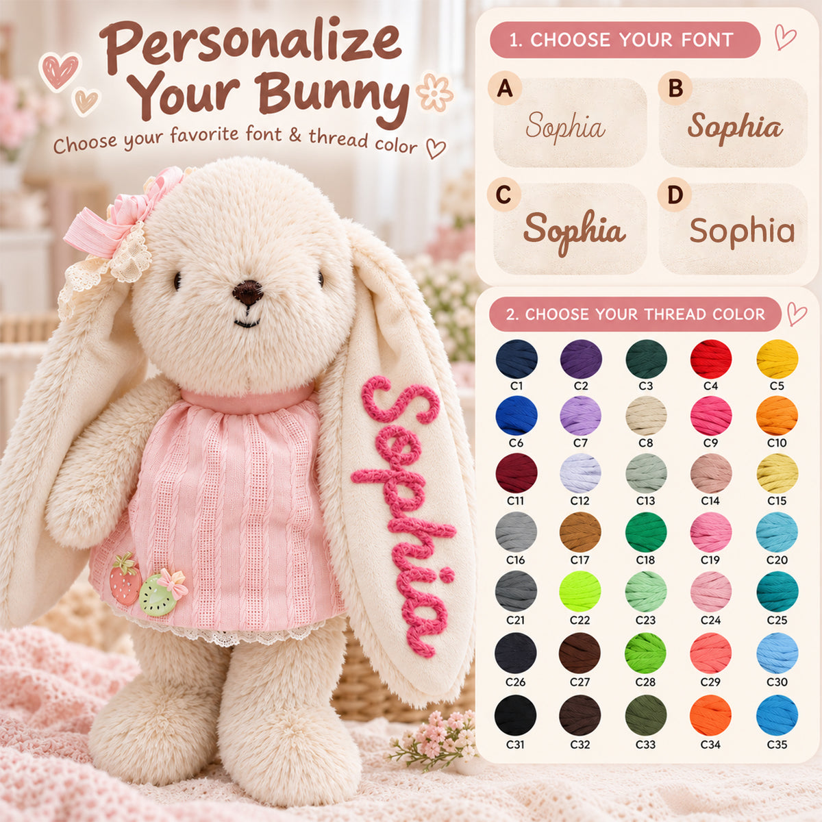 Personalized Baby Gift Set, Custom Name Baby Shower & Newborn Gift