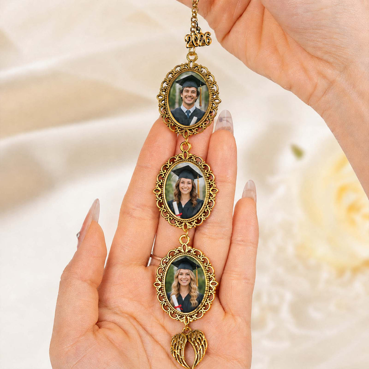 Graduation Pendant - Personalized Photo Necklace,  Custom Graduation Keepsake, Graduate Gift