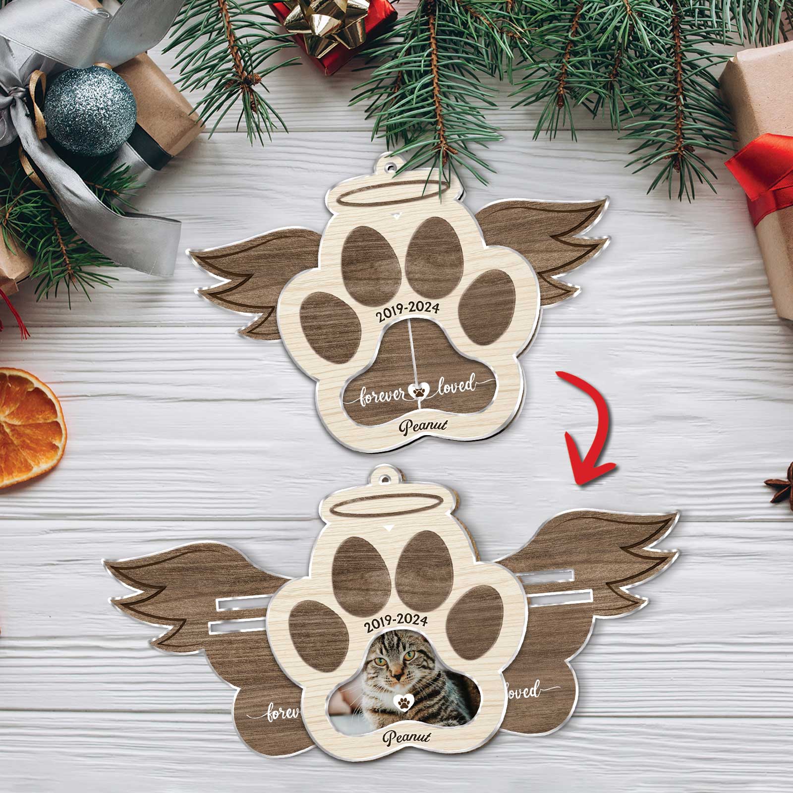 Pet Lover - Forever Loved - Personalized Acrylic Slider Card