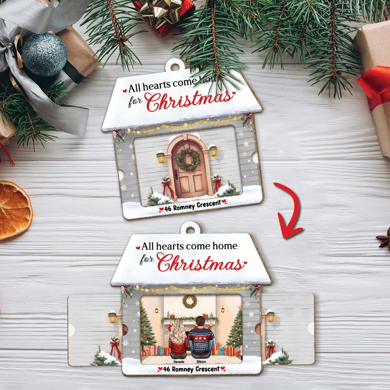 Family - Together Our Favorite Place To Be - Personalized Wooden Slider Card