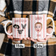 Custom Striped Pet Mug – Personalized Pet & Baby Photo Mug, Family Coffee Mug Gift