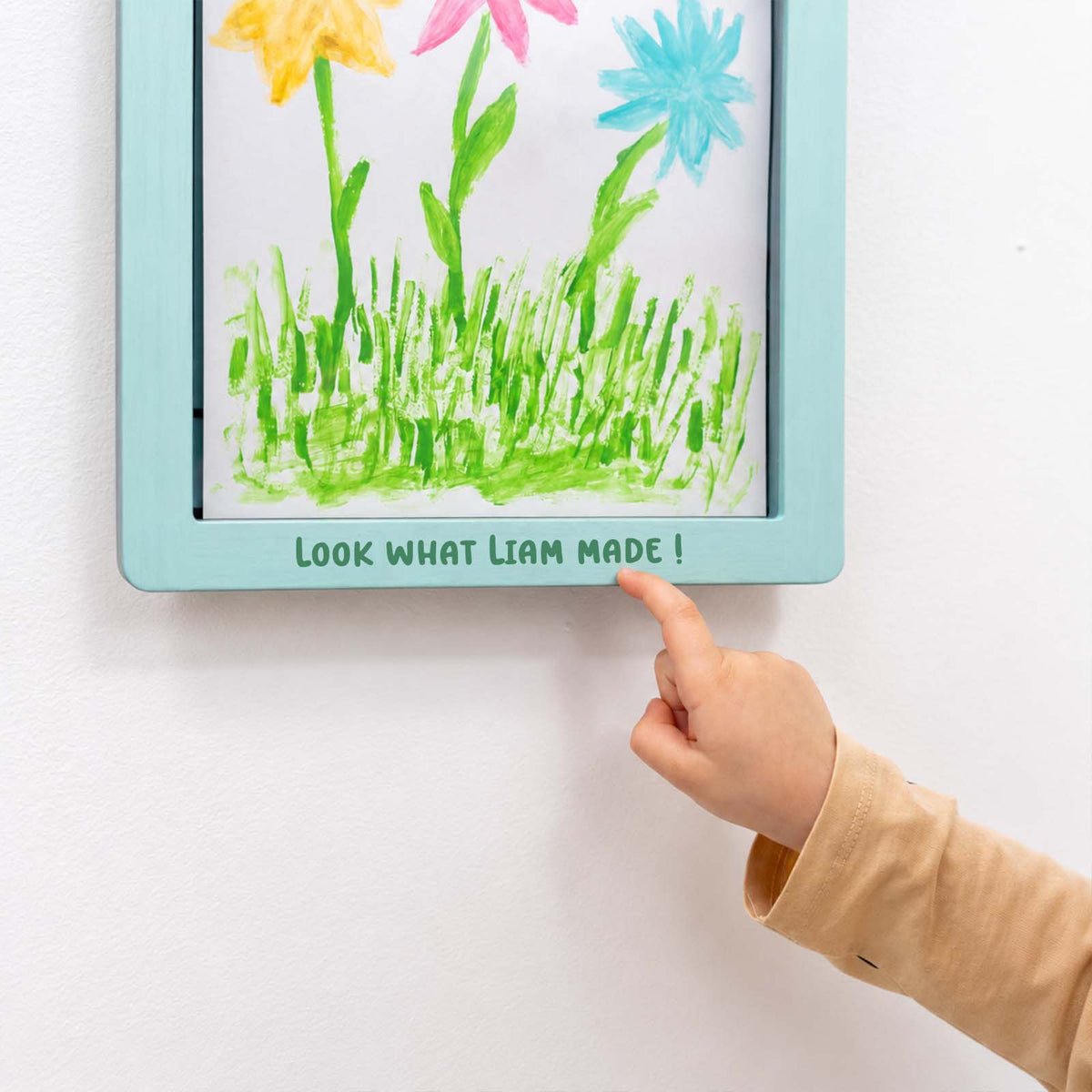 Personalized Kids Art Display Frame – Custom Children’s Artwork Frame, Kids Drawing Keepsake Gift
