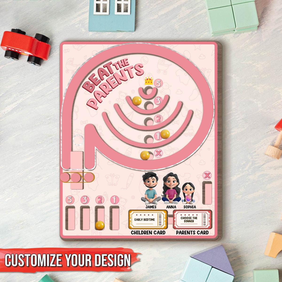 Family - Beat The Parents - Personalized Family Challenge Game