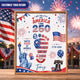 Personalized Baby Footprint Art – America 250 Anniversary Edition, Custom Birth Stats Nursery Decor