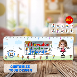 Charades with Friends - Personalized Shaking Ruler - Back to School