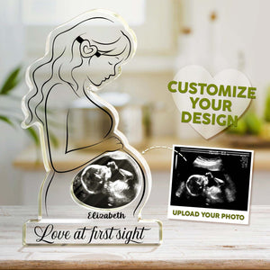 Love at First Sight Personalized Acrylic Puzzle – Pregnancy Gift for Mother