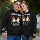 365Gifty personalized Halloween couple shirt black hoodies with matching ghost and pumpkin design