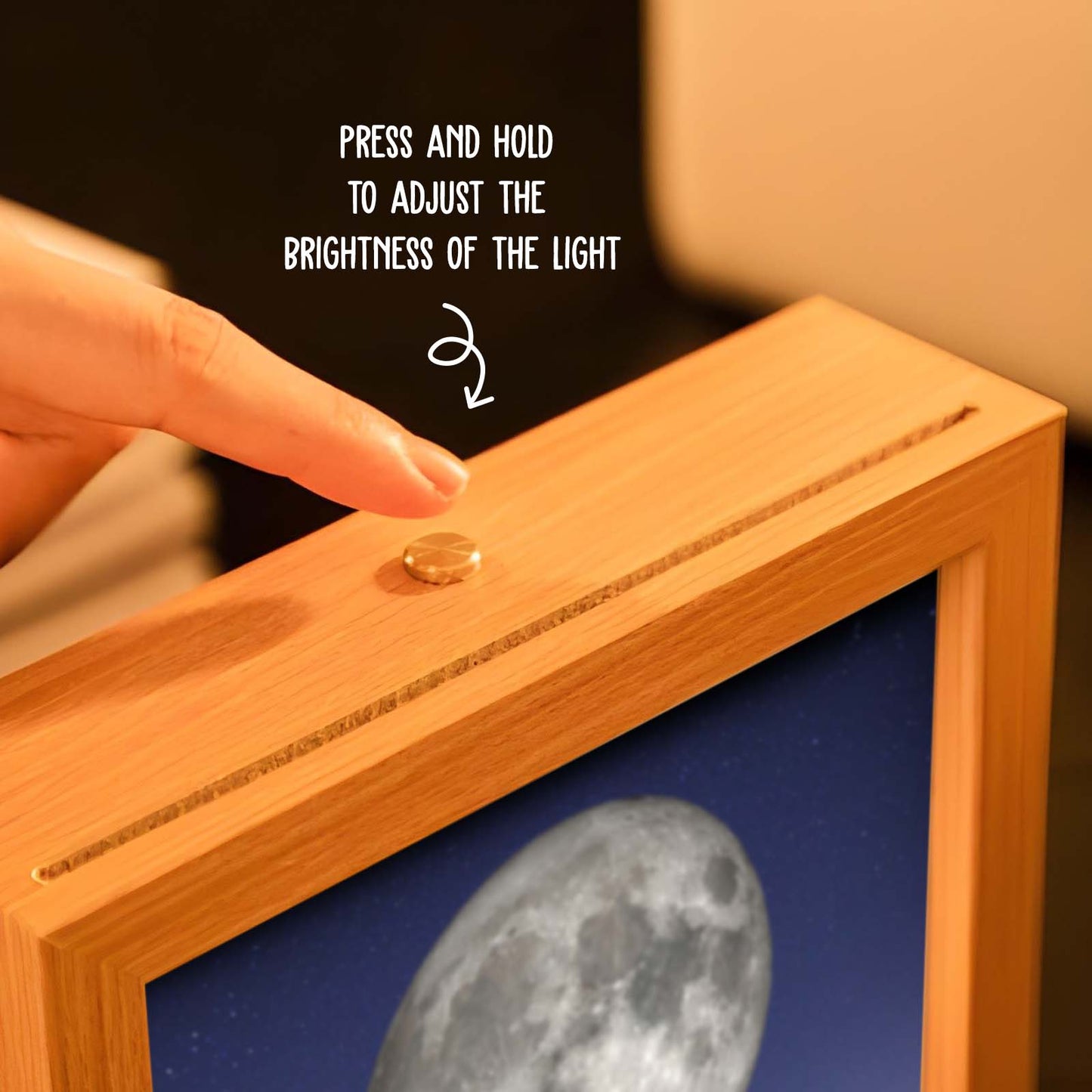 Custom couple lamp box gift with adjustable brightness for personalized home decor
