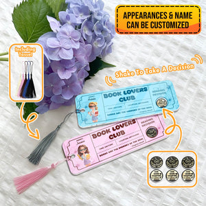 Personalized Bookmark For Book Lovers with customizable appearance and tassel included