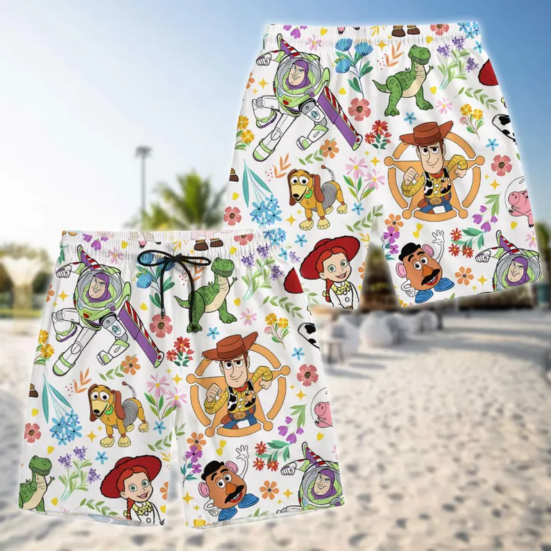 Cowboy & Space Ranger Inspired Hawaiian Shirt and Shorts Set | Vacation Outfit