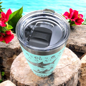 Gift For Her - Whale Shark  Laser Engraved YETI - Personalized Stainless Steel Tumbler