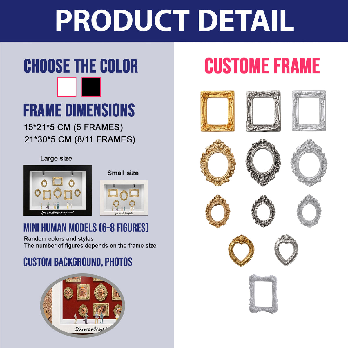 Watch Me Grow – Personalized Mini Museum Box Photo Frame