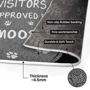Pet Lovers - Visitors Must Be Approved By This Dog - Personalized Doormat