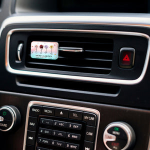 Personalized car vent clip featuring floral design for a stylish and unique accessory