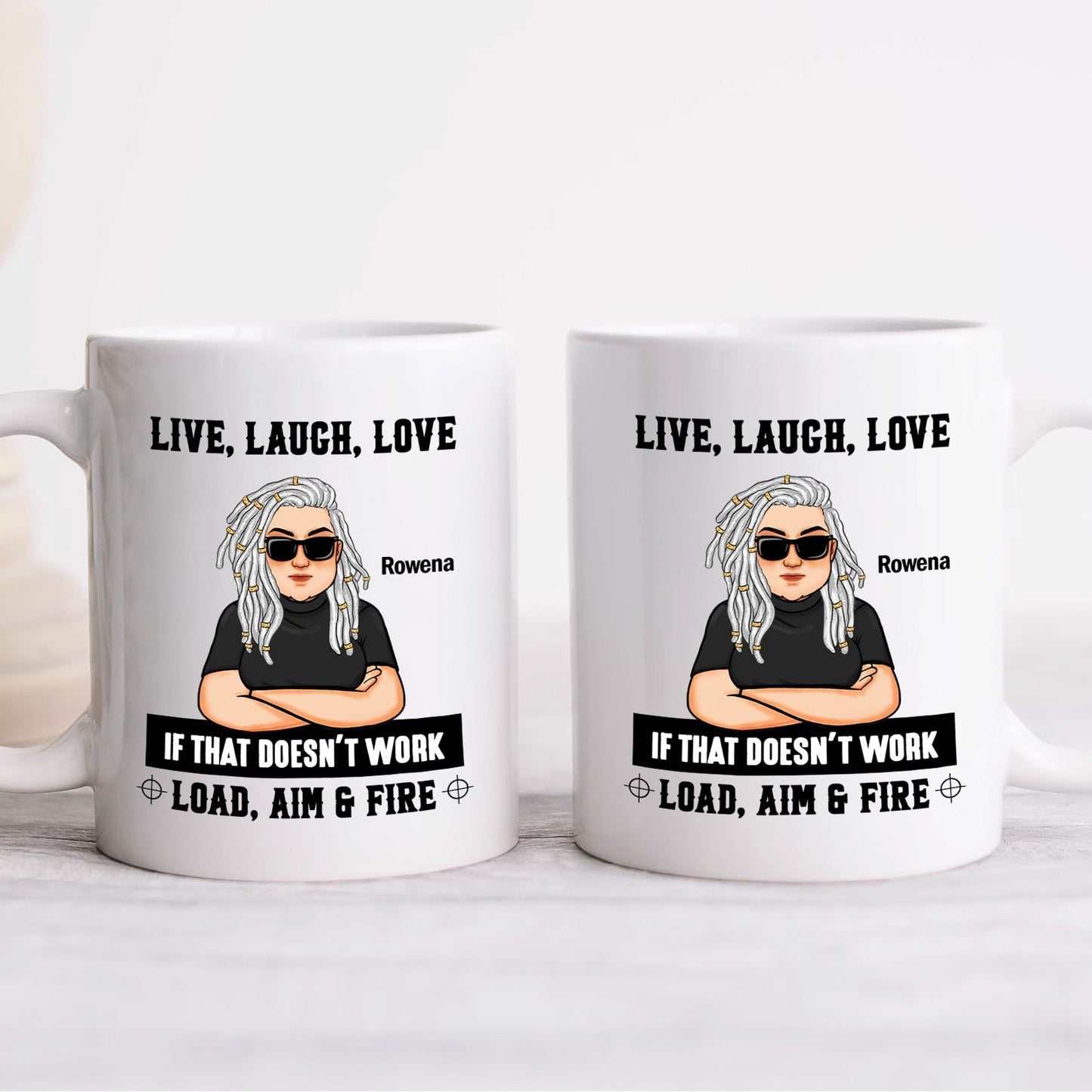 Personalized family mug with fun text and illustration for a unique gift option