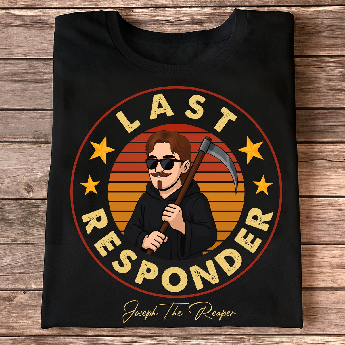 365Gifty personalized Halloween shirt with colorful popsicle graphics and custom names on black tee